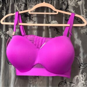 Cacique Vibrant Pink Convertible Bra 42C